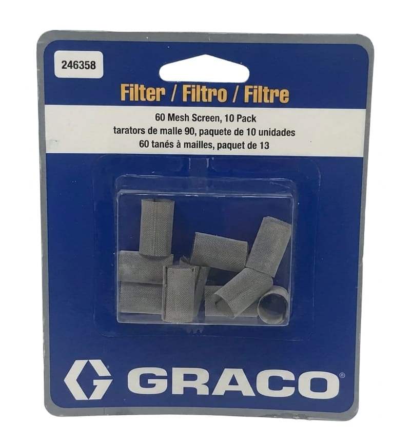 Фильтры-сетки для пистолетов Graco Fusion (60 Mesh, 10 шт.) (Артикул 246358)