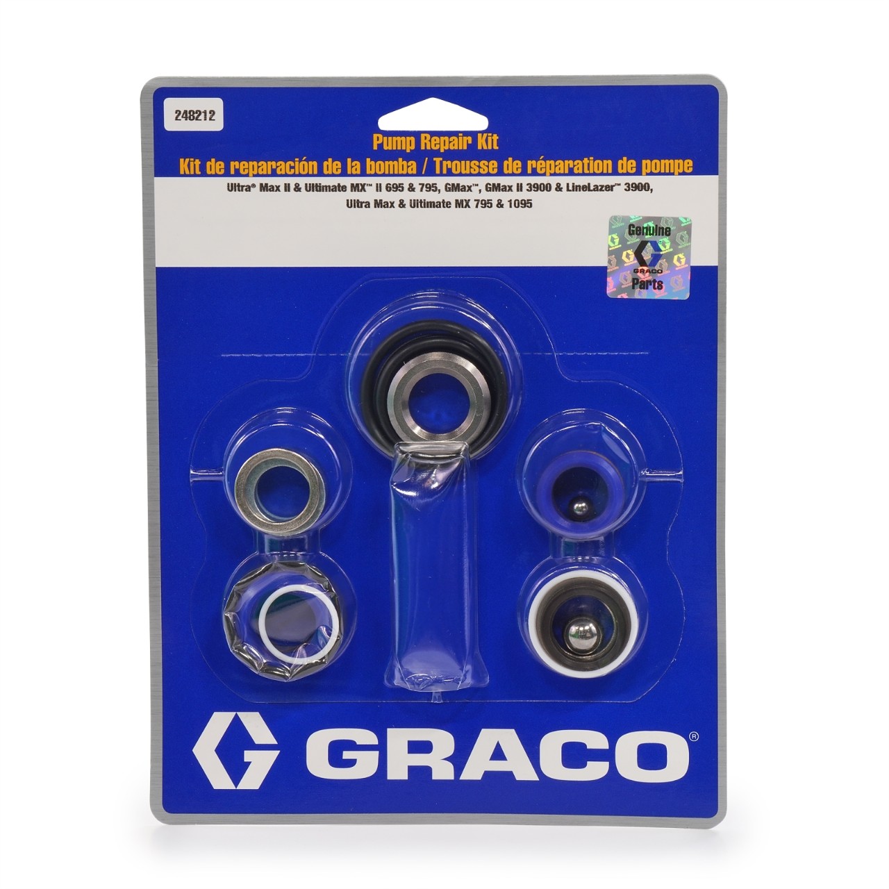 Ремкомплект насоса Graco 695 / 795 / 3900 (Артикул 248212)